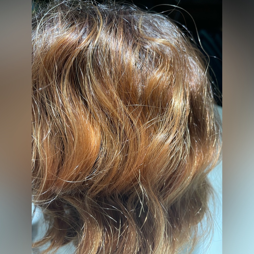 HAIR, 14” Wavy Bob, Free Part, Ombre Brown/Copper/Rust/Auburn - Picture 11 of 11